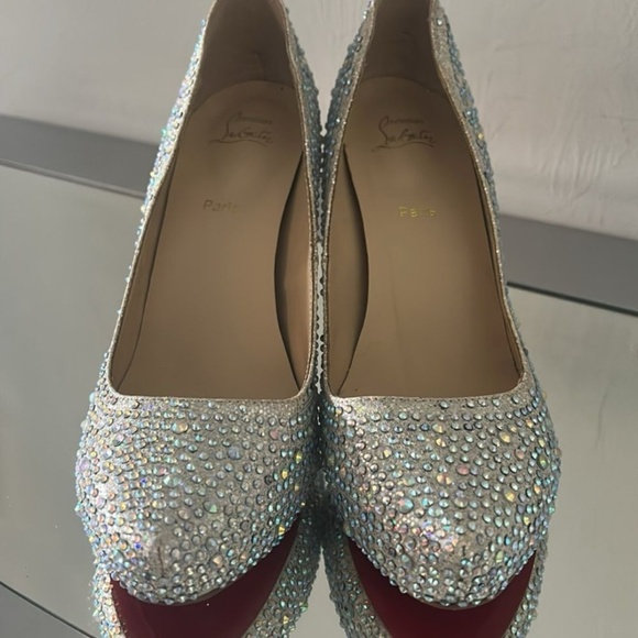 Aurora Boreale Crystal red bottoms high heels Size 40 (US 9) - Picture 6 of 12